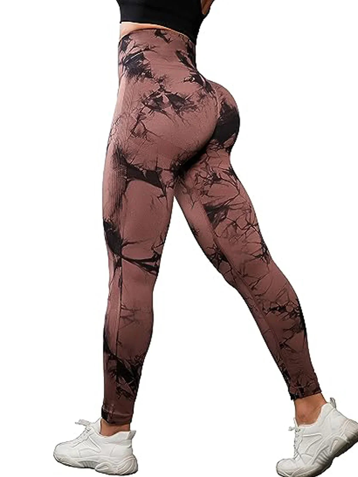 3-Pack up the Ante Sports Leggings Set, Women'S Tie-Dye High-Waisted Hip Lift Running Pants 3-Piece Set